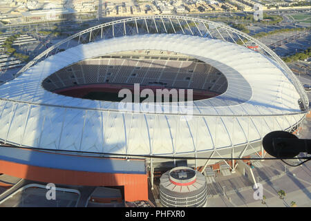 Khalifa International Stadium in Qatar in the capital Doha Stock Photo