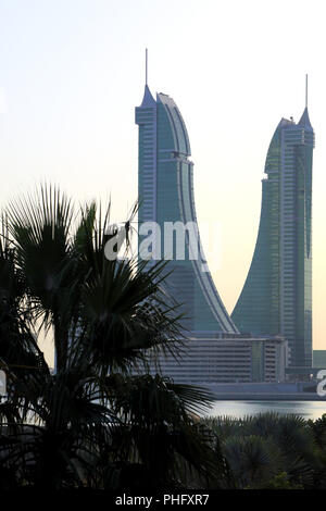 Bahrain, Manama, building of Financial Harbour BFH Stock Photo