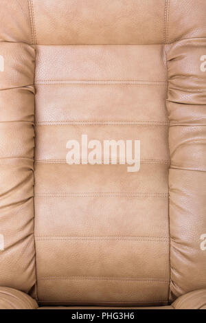 Brown leather armchair Stock Photo