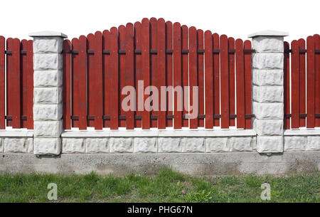 New red fence Stock Photo