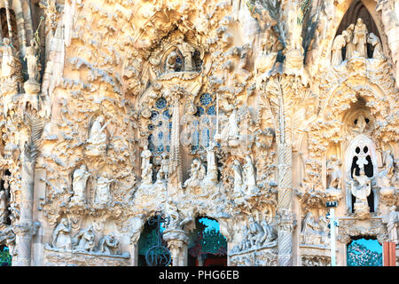 Detail of Sagrada Familia Stock Photo