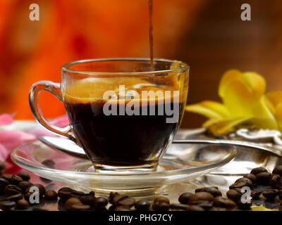 delicious coffee served in a refined setting Stock Photo