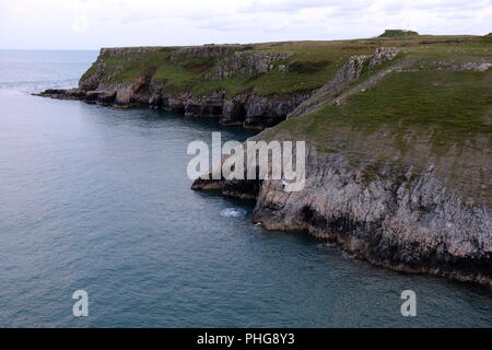 Wild water swimming near Broad haven Stock Photo