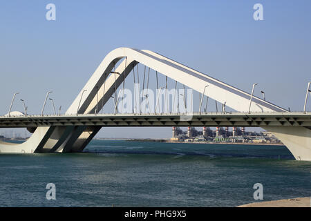 Abu Dhabi, Sheikh Zayed Bridge Stock Photo