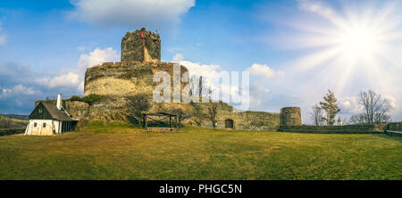 Panorama of the Bolkow castle Stock Photo