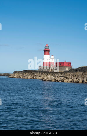 Longstone lighthouse, Farne Islands, Northumberland, England, UK Stock Photo