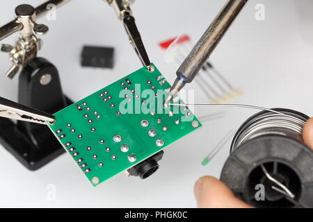 electrical soldering Stock Photo