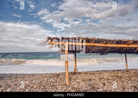 Pebbled Beach of Punta Malabrigo, Lobo, Batangas. Stock Photo