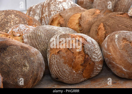 bread; loaves of bread; farmhouse bread; Stock Photo