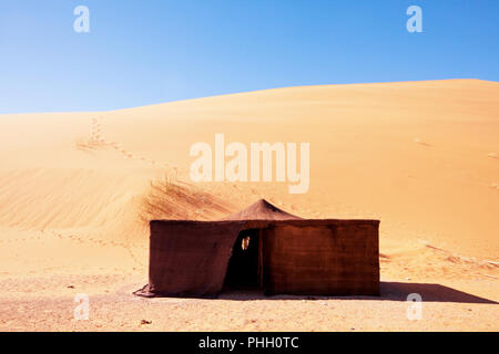 Camp in the desert Stock Photo