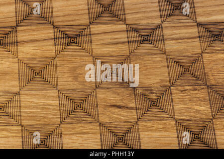 Carved pattern on wood background Stock Photo