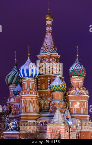 Saint Basil Cathedral on Red square in Moscow Russia Stock Photo