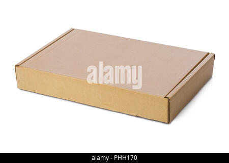 Closed cardboard box Stock Photo