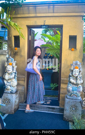 Bali Indonesia Villa Civet Coffee Food and Architecture Stock Photo