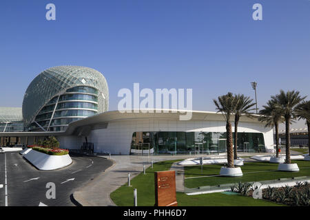 Abu Dhabi, Viceroy Hotel at the Yas Marina Cirquit Stock Photo