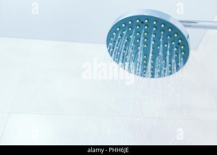 Close up of shower head in the bathroom Stock Photo