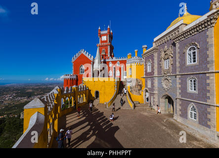 Pena Palace in Sintra - Portugal Stock Photo