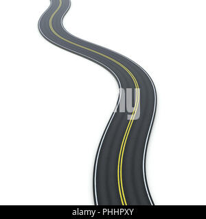 a winding road icon graphic Stock Photo