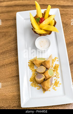 mango sticky rice Stock Photo