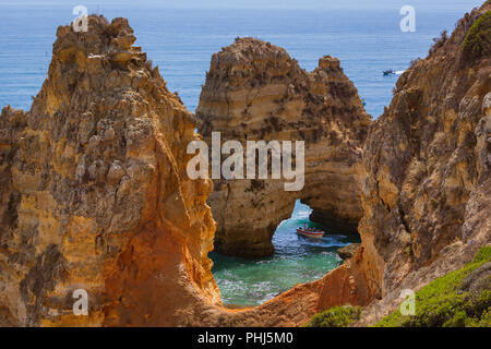 Beach near Lagos - Algarve Portugal Stock Photo