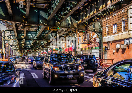 55th Street (BMT West End Line) Subway Station Sunset Park, Brooklyn   New York, New York, USA Stock Photo