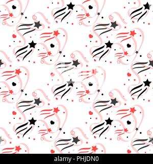 Seamless pattern with stars background, vector illustration EPS 10 Stock Vector