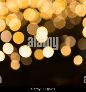 Orange and yellow blur holiday lights Stock Photo