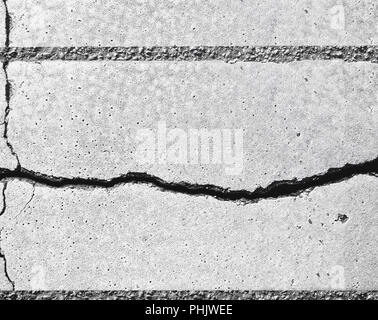 Crack in founation Stock Photo