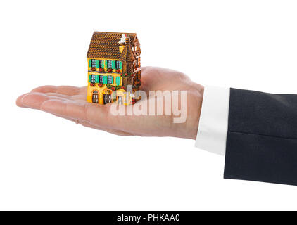 Hand and house Stock Photo