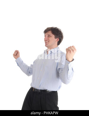 Closeup image of a very happy young man Stock Photo