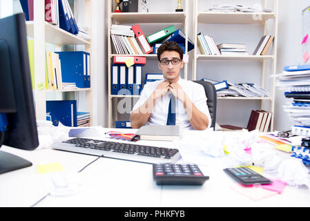 Angry and scary businessman in the office Stock Photo