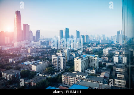 modern city skyline in tianjin Stock Photo