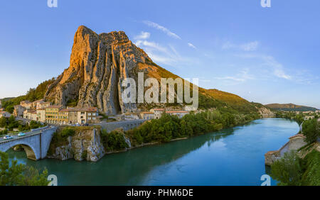 Town Sisteron in Provence France Stock Photo