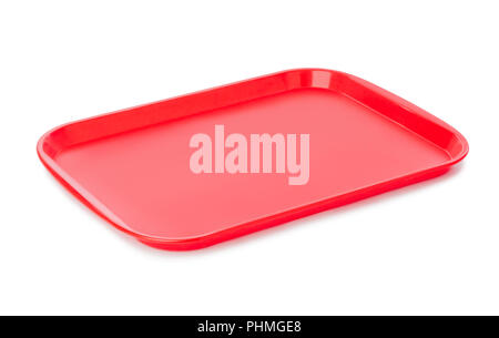 Red kitchen tray Stock Photo