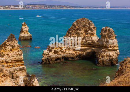 Beach near Lagos - Algarve Portugal Stock Photo