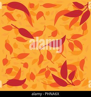 Abstract autumn leaves background, seasonal vector illustration Stock Vector