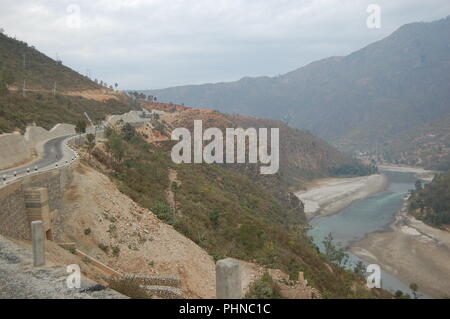 Along Highway, Sindhuli, Nepal Stock Photo