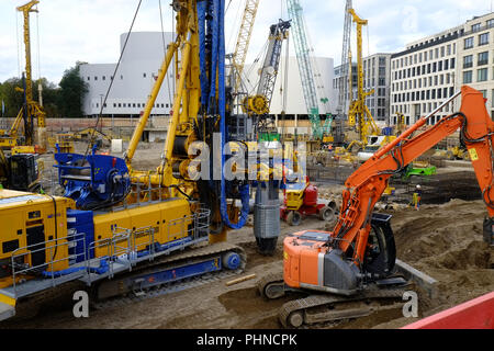 Large construction site Stock Photo