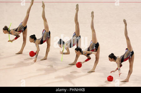 Team Italy Rhythmic Gymnastics Stock Photo