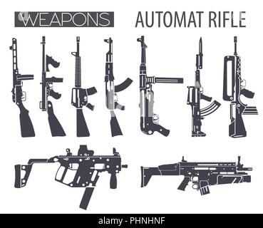 Machine Gun. Vector Stock Vector Image & Art - Alamy
