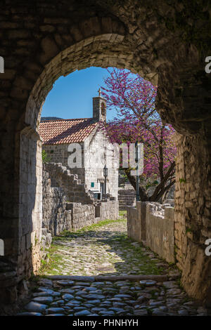 Archway under passage in Stari Bar Stock Photo