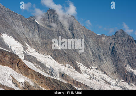 switzerland alpes landscape view from mittelallalin 3500m Stock Photo