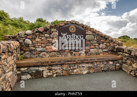 Ardbeg distillery, Islay, Inner Hebrides, Argyll, Scotland, UK Stock Photo