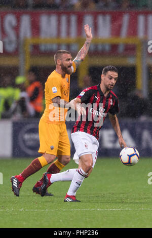 Giacomo Bonaventura Milan Daniele De Rossi Roma during the