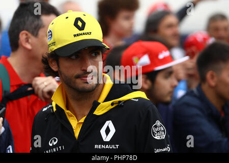 Monza, Italy. 2th September, 2018. Fernando Alonso Of Spain And.