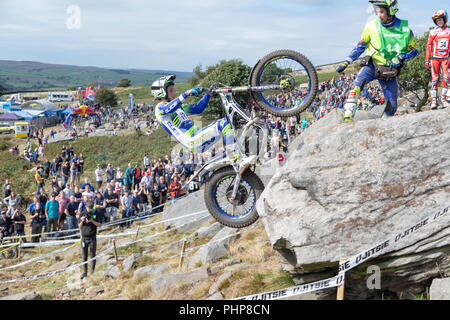 Yorkshire, UK. 2 September 2018. Final  round of THE WORLD TRIALS GP. Addingham Moorside, Silsden, UK. 2 9 18 Credit: RHB/Alamy Live News Stock Photo