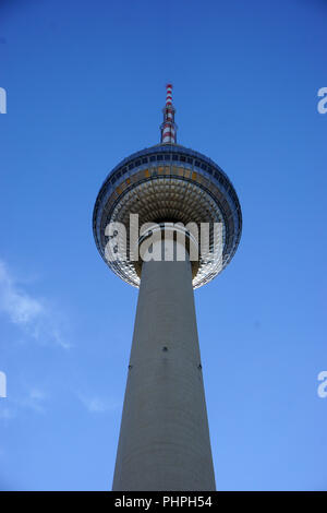 Berlin; television tower; Germany; Stock Photo