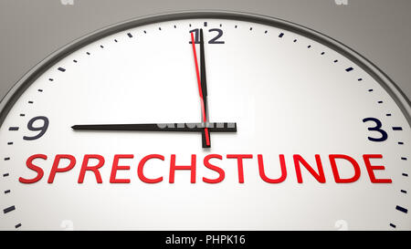 An illustration of a typical clock with text time to wear a mask Stock ...
