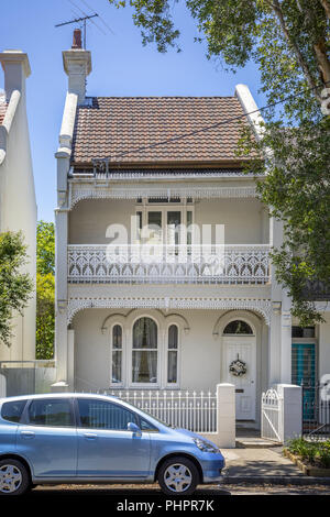 a typical terrace house in Sydney Australia Stock Photo