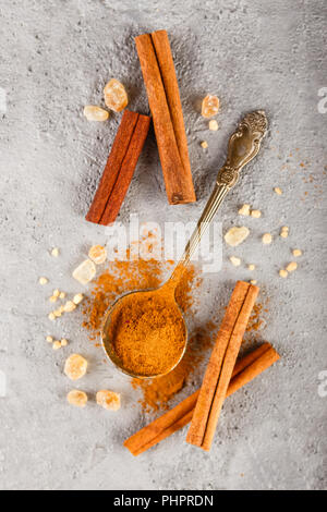 Different Kinds of Spices Stock Photo